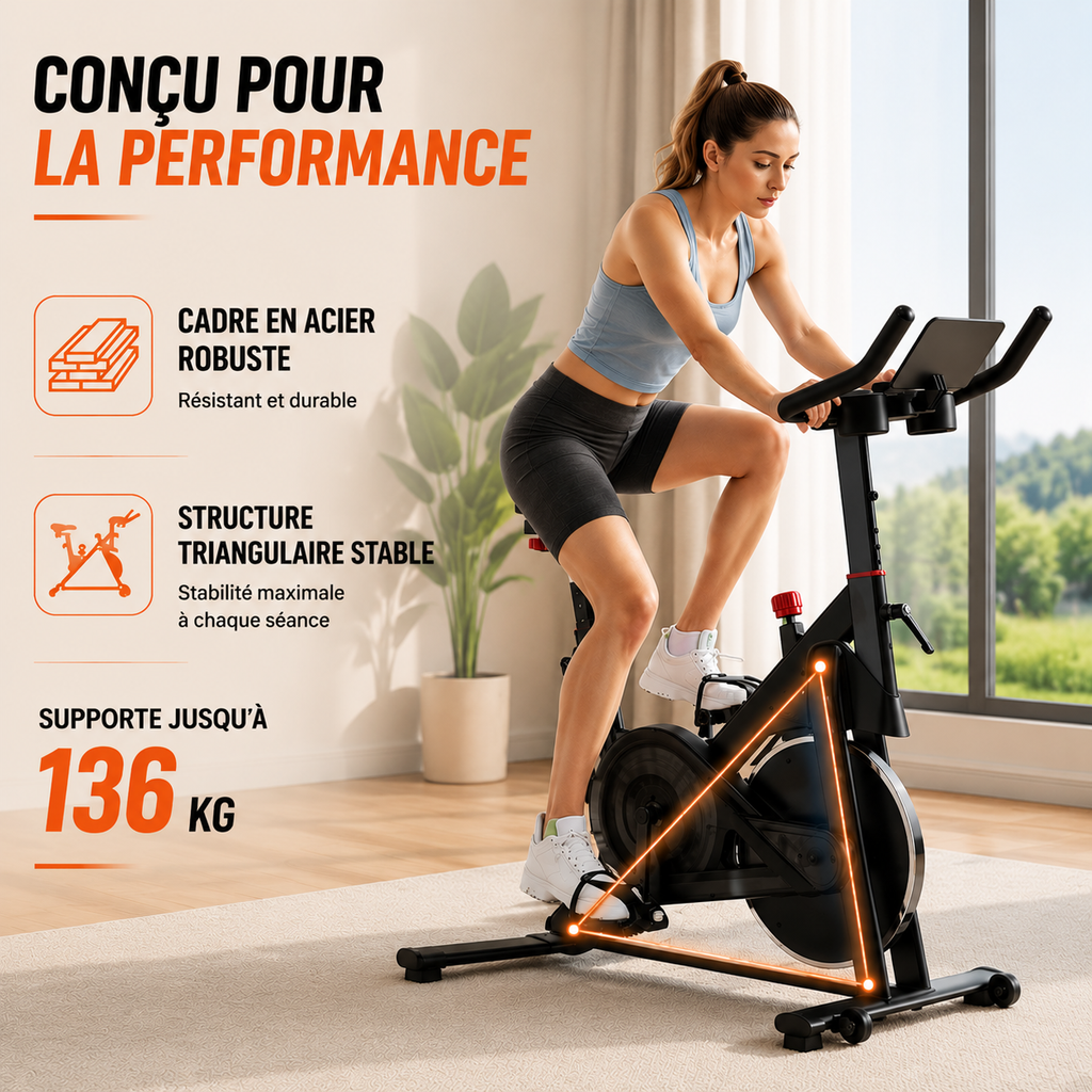 Vélo d'appartement magnétique