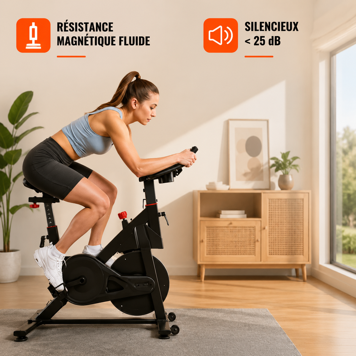 Vélo d'appartement magnétique