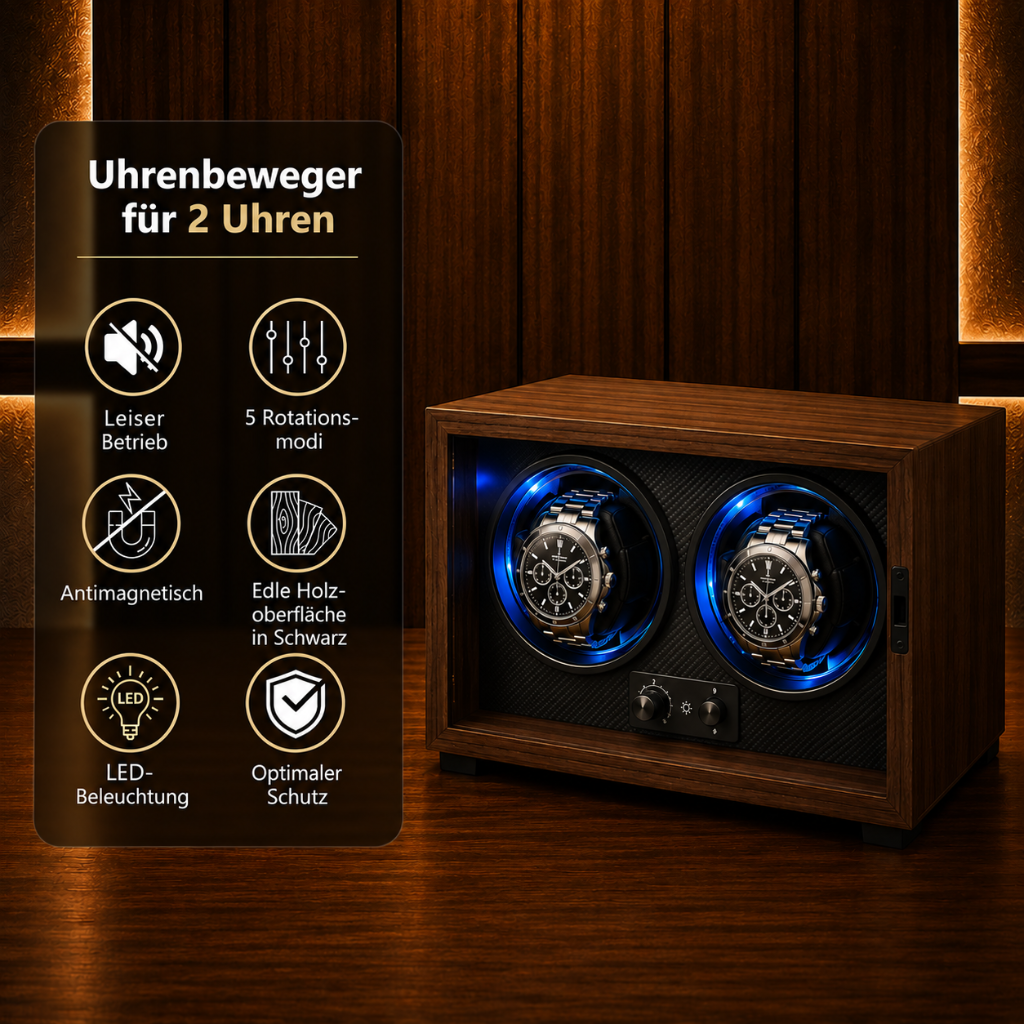 Automatischer Uhrenbeweger aus Holz