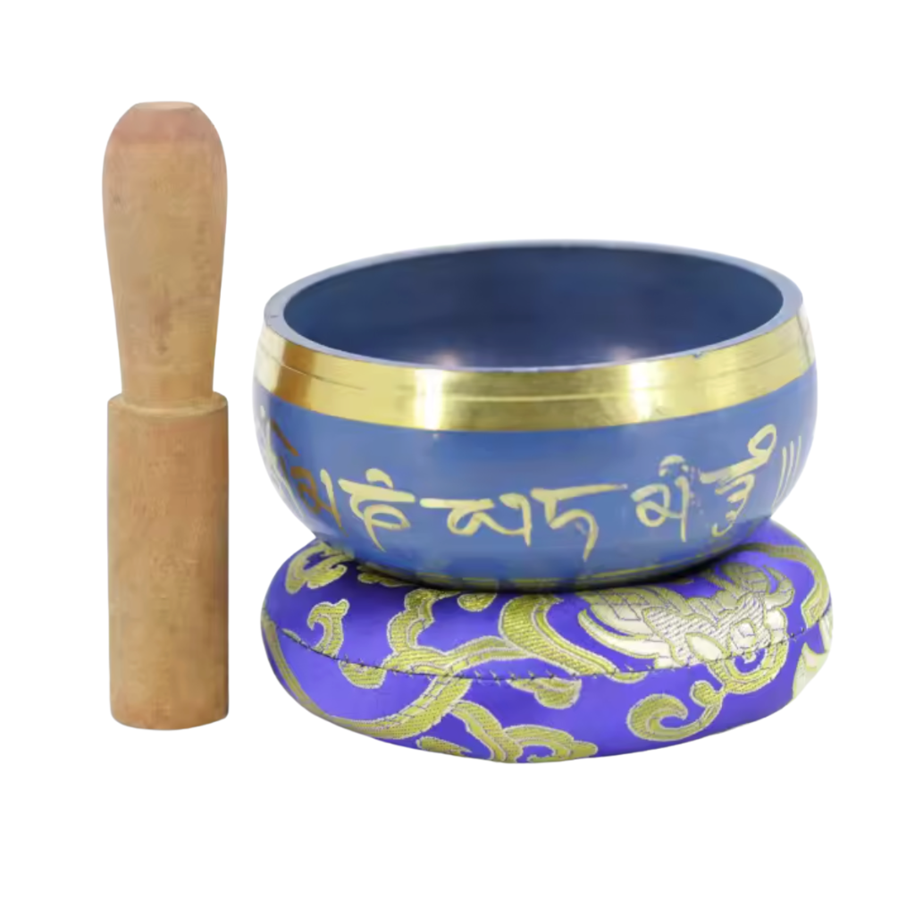 Bol tibétain cuivre bleu