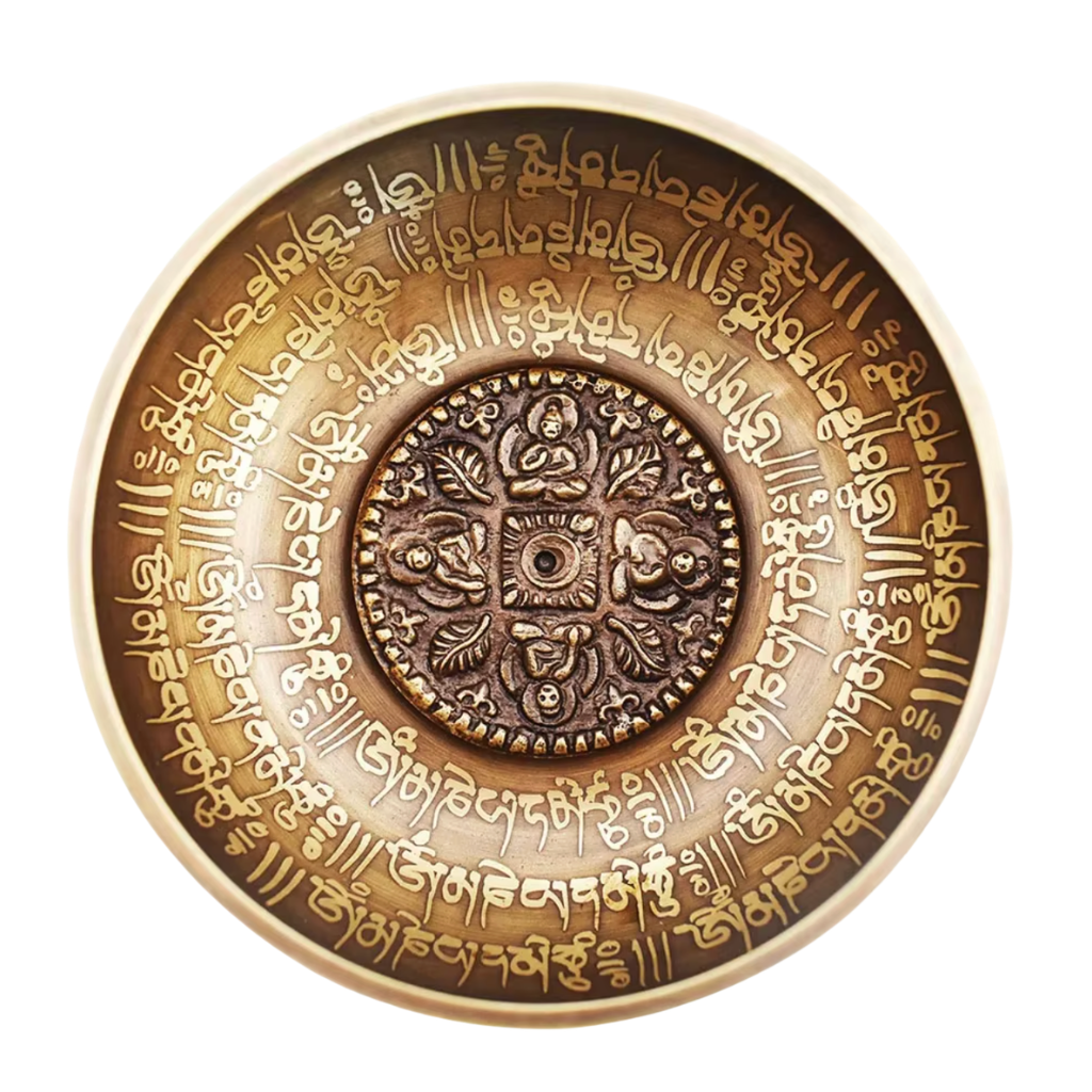 Bol tibétain métal motif