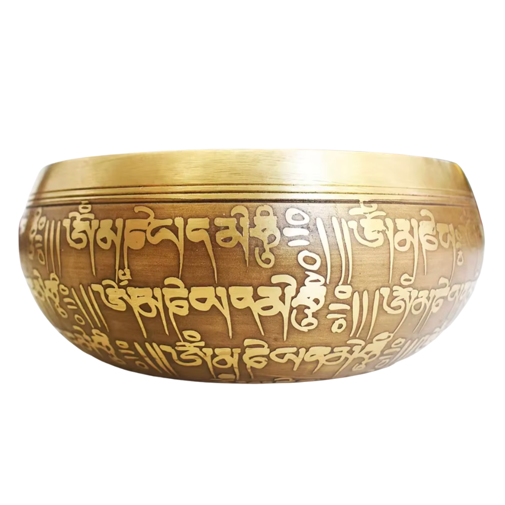 Bol tibétain motif en métal