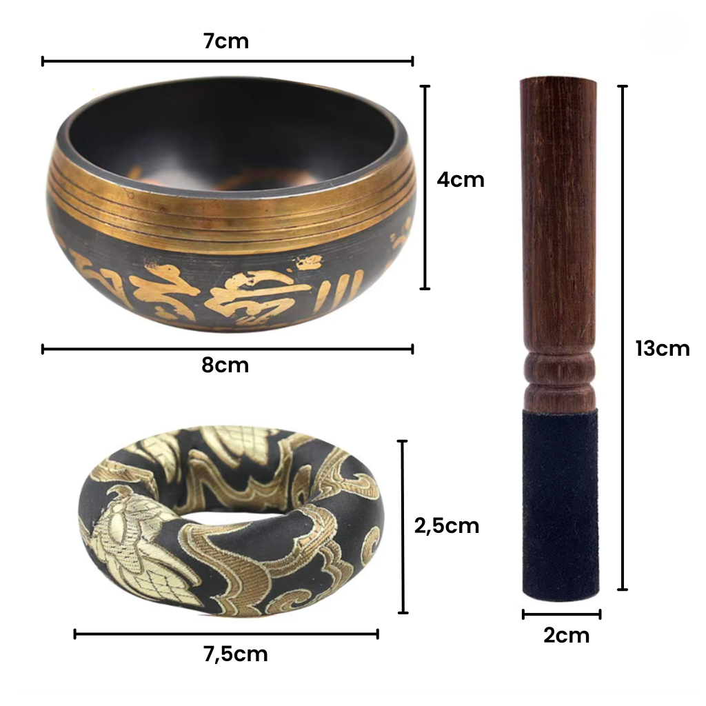 Bol tibétain taille lotus